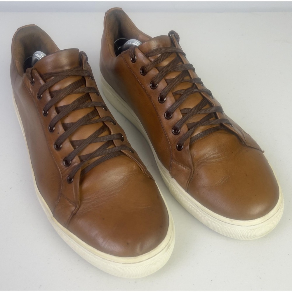 Thursday Shoes Mens Size 12 Brown Leather Everyday Low Top Sneakers Casual